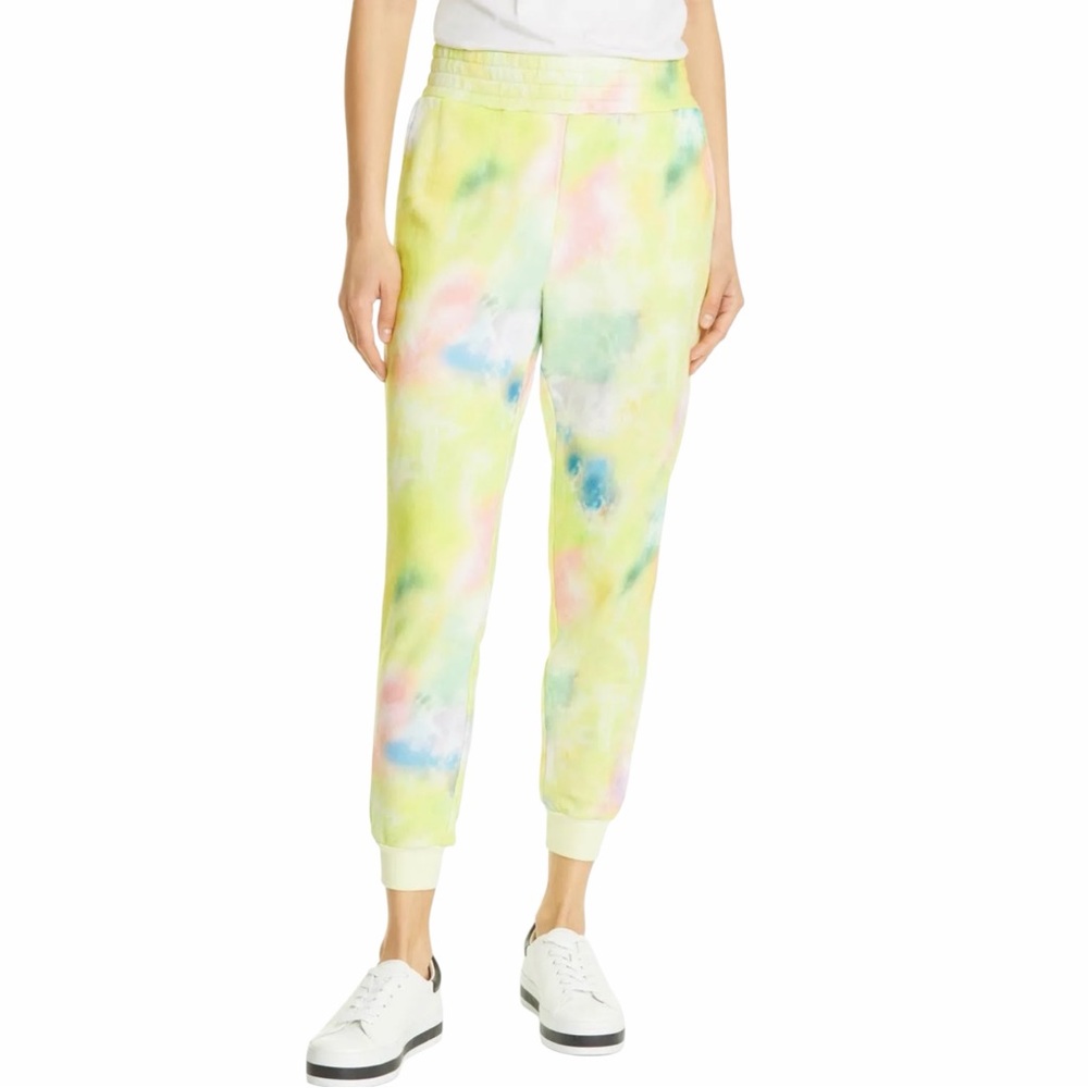 Alice + Olivia NYC Tie Dye Joggers Size M Medium 100% Cotton French Terry